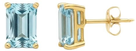 Elegante Ohrringe aus 18 Karat Gold mit Amethyst und Citrin – Natürliche Edelsteine, Rechteckiges Design, Handgefertigt in Spanien, Medium
