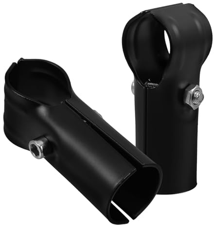 WOONEKY Morsetti in Serra e Connessione Sicura per Piattaforme Rotanti 2pezzi in Acciaio Inossidabile Installazione Rapida Nero per Tubo