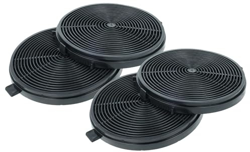 vhbw 4x Aktivkohlefilter Ersatz für PKM 10095567 | CF150 für Dunstabzugshaube - 11,8 cm