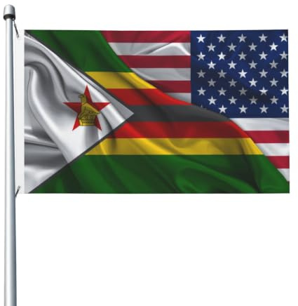 Bandiera USA 3x5 piedi Zimbabwe Bandiera dello Zimbabwe su entrambi i lati