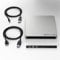 techPulse120 externes USB 3.0 Laufwerksgehäuse Leergehäuse (Gehäuse-Hülle ohne Laufwerk) Case Caddy für Slim 12,7 mm SATA Drive Laufwerke - Easy Click Einbau