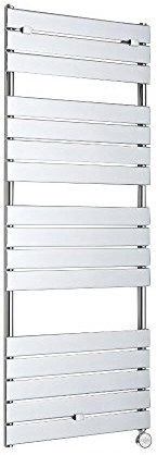 Milano Lustro 600W Chrome Flat Panel Electric Heated Towel Rail - 1512mm x 600mm