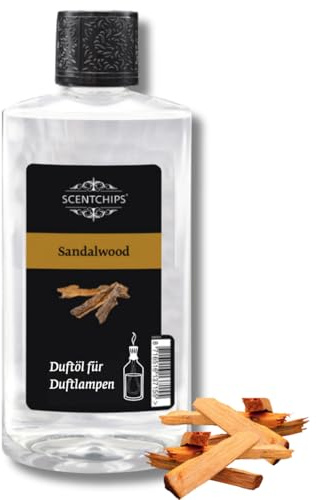Scentchips® Duftöl Sandelholz – Aromaöl für Diffuser & Duftlampen – Raumduft & Parfümöl – Nachfüllflasche 475ml