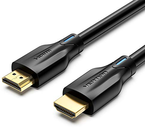 Vention AAN 8K - Cable HDMI (3 m, 3 m), Color Negro