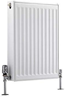 Milano Compact White Type 22 Horizontal Double Panel Convector Radiator - 600mm x 400mm