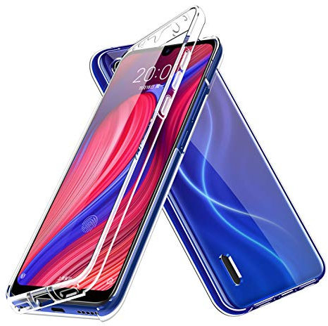 LXHGrowH Hülle für Samsung Galaxy S10+ / S10 Plus, 360 Grad Ganzkörper Stoßfest Handyhülle, Kratzfest Schutzhülle mit Eingebauter Displayschutzfolie, Case Dual - Transparent