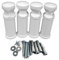 Set of Universal Brackets for Heated Towel Rail Radiator (White)