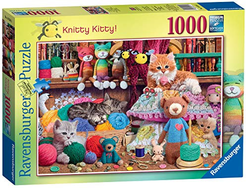 Ravensburger Knitty Kitty Puzzle für Erwachsene und Kinder ab 12 Jahren, 1000 Teile