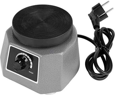 Akozon Vibrator 220V 100W Gipsrüttler Runder Vibrator Shaker Oszillator Ausrüstung für Zahnärzte (EU-Stecker)