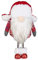 Idena 31865 - Dekoration Wichtel mit Tschapka, Größe ca. 32 cm, Weihnachtswichtel, Weihnachten, Winter, Wichtelmännchen, Weihnachtsmann