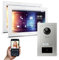 Goliath Hybrid | IP | Full-HD Video Türsprechanlage | App | 1-Fam | 2 x Full-Touchscreen 10 | Aluminium Unterputz Türstation | + RFID | 180° Ultra-Weitwinkel | AV-IPS-525