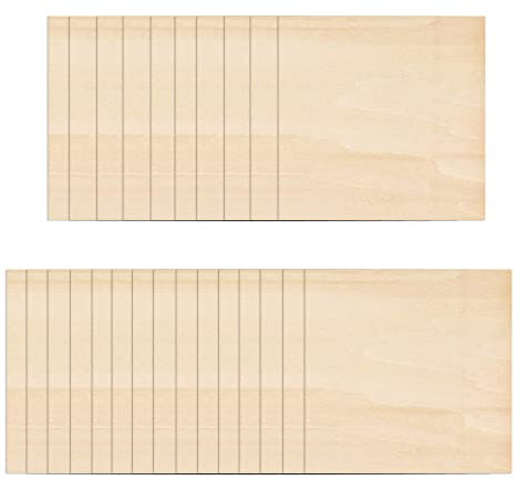 25 Bastelholz-Platten, 10 x 10 cm, Dicke 1,5 mm, Unlackierte Balsa Holz Platten Dünne Linde für DIY Handwerk Holz, Modellbau, zum Gravieren, Bemalen oder Basteln