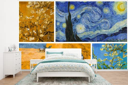 Tapete Fototapete Tapeten Wanddeko 350x260 cm Van Gogh - Collage - Kunst