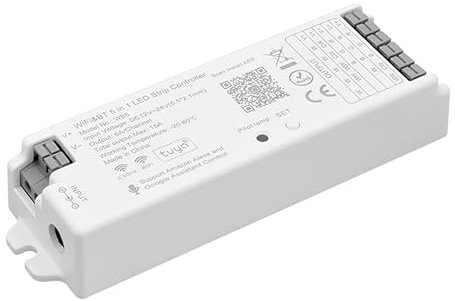 FCOB WB5 WiFi LED Controller WiFi Alexa Google Home Smart Life Tuya Smart APP Control für monochrome CCT RGB RGBW RGBCCT LED Streifen Kompatibel mit RC03RFB RF Fernbedienung