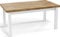 WFL GROUP Moderner Rechteckiger Ausziehbarer Esstisch - Platzsparend - Weißen Holzbeine - 140 bis 180 cm - Hergestellt in EU - 140 x 80 cm - Lancelot Eiche