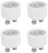 SUNGOOYUE GU10 auf MR16 Konverter, GU10 auf MR16 Adaptersockel Hitzebeständiger Lampenfassungskonverter für LED-Halogenlampe, 4 Stück