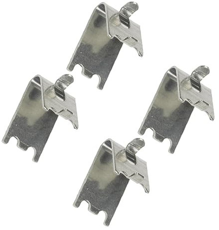 SOLUSTRE Clips Métalliques pour Étagère de Congélateur Supports D'étagère Robustes 8 Clips D'étagère en Acier Inoxydable Inclus