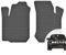 moto-MOLTICO Vorne Gummimatten Auto, 2-teiliges Set, Allwetter Gummi Fußmatten mit Rand, Antirutsch & Wasserfest Autoteppiche - passend für Volkswagen Polo III 6N 1994-2001