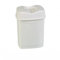 OMS home store Plastic Kitchen Bathroom Toilet Rubbish Bin Dustbin Swing Lids Bins (White, 15L)