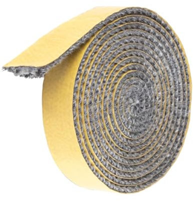 Guarnizione stufa a legna, Striscia sigillante resistente al calore, Corda ermetico autoadesivo per stufa, per stufa, camino, caminetti, porta del forno, forni, caldaie, 3mm x 10mm x 3m