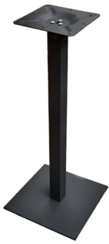Gruppo Maruccia - Base de table haute en acier - Pied à plaque carrée - Produit adapté à un usage professionnel pour bars, restaurants, pizzerias - Hauteur 108 cm