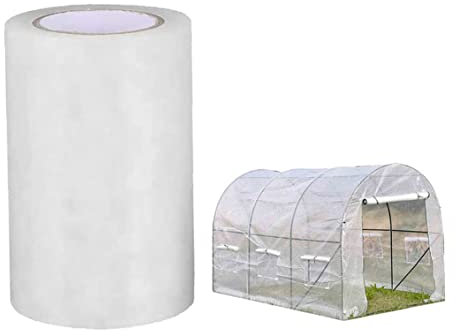 Ruban à Effet de Serre, Ruban de tôle en Plastique à la Serre 10cmx10m, Ruban de réparation de Serre résistant aux UV, Ruban de Film en polyéthylène, kit de réparation de la bâche
