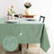 Ferò Premium Tischdecke 150x270, Tischdecke Outdoor, Wasserabweisende, Abwischbare Tischdecke 100% Baumwolle, Design Jacquard Made in Italy, Outdoor Indoor, Wasserfest Fleckenresistent, Waschbar, Grün