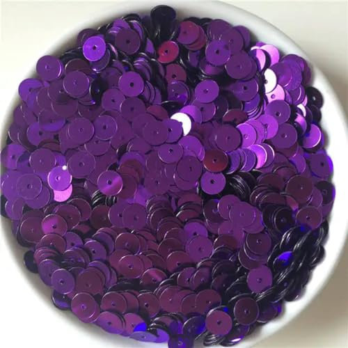 0,3 cm, 0,4 cm, 5 mm, 6 mm, funkelnde flache Pailletten, runde, lose blaue Pailletten zum Nähen von Kleidungsstücken, DIY-Zubehör-lila 16-0,4 cm Pailletten 26 g