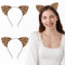 WLLHYF Lot de 2 bandeaux avec oreilles de léopard et oreilles de guépard - Pour Halloween, cosplay, festival, fête, adulte et enfant