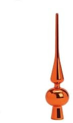 Hukermoon Weihnachtsbaumspitze Glas Matt, 26 cm Christbaumspitze, Weihnachtsbaum Stern Spitze, Christbaumschmuck Spitze, Christmas Tree Topper, Weihnachtsdeko Baumspitze, Tannenbaumspitze (Orange)
