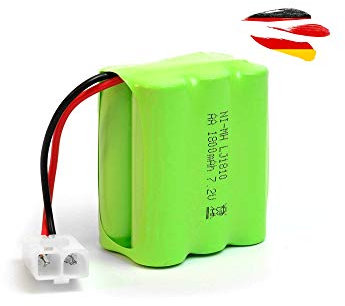 7,2V 1800-mAh Ni-MH Power Akku, kompatibel mit Tamiya KET 2P Stecker, 6 Zellen X-Style AA Akkupack Batterie f. RC Panzer, Auto, Bagger, Boot, Schiff, SUV, 4X4, Gelände-Fahrzeug, Steuerkasten,Spielzeug