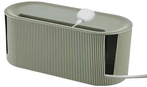 shuhauk Cable Tidy Box,Large Cable Management Box Cable Organizer Storage Box with Lid Charger Cable Holder Wire Storage Box - Wire Cable Anti Dust Management Socket for Living Room