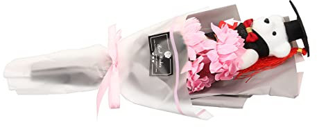 Mobestech Dr. Oso Ramo Hola Mini mimoso Banquete con muñeco Oso estación Ramo de Flores de Aniversario Oso Peluche Banquete de Flores con muñeco de Oso de graduación algodón