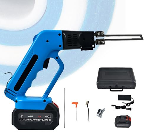 SHAHRYAR Air-Cooled Rechargeable Hot Knife,Lithium Battery Air-Cooled Rechargeable Electric Hot Knife,With 10cm Straight Knife, 0-600℃ Temperature Regulation,For Epp, Eps, Xps