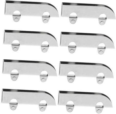 FOYTOKI 8pcs Sliding Roller Display Cabinet Door Glass Stainless Steel Sliding Door Pulley Hardware for Wardrobe Wheel Roller