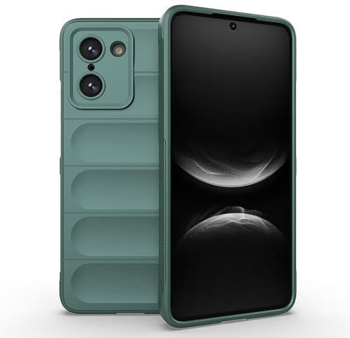 ILING Funda para OnePlus Nord CE 5 5G, Diseño de Suave Silicona en Wave Pattern y Antigolpes Airbag, Carcasa Protectora Ultradelgado Mate TPU Bumper Cubierta (Verde)