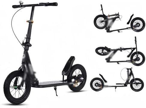 Cityroller Big Wheel Scooter Faltbar Cityroller mit Handbremse und Bremse Höhenverstellbar 150kg Tragkraft