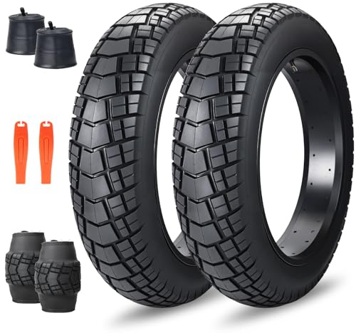 WEEROCK Fatbike Reifen 16/20/26 x 4.0 Zoll, E-Bike Faltbar, Allterrain | Schwerlast, Hochleistungs, für Schnee Sand Offroad, Ersatzreifen für alle Geländearten, mit Schlauch