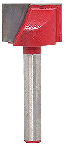 KATUR Punta Del Router Per La Pulizia Del Fondo Per La Piallatura Di Superfici, Punta In Metallo Duro Con Doppio Flauto Con Codolo Da 6 mm, Fresa Per Intaglio Del Legno (Larghezza 18 mm)
