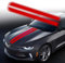 TOMALL 129 cm x 24 cm Motorhaube Streifen Aufkleber Auto Racing Körper Seite Aufkleber Rock Dach Motorhaube Stoßstange Streifen Aufkleber Vinyl Dekoration für Auto (Rot)