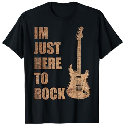 Rock N Roll E-Gitarre Spruch Rocker Frauen Männer Kinder T-Shirt