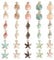 30 Stücke Gemischte Emaille-Charm-Anhänger, Vergoldete Emaille Anhänger, Emaille Muschel Seestern Charms Anhänger, Anhänger Craft Charms Zubehör, für Halskette Armband Ohrringe DIY Schmuck Machen