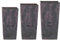 Pack 3 macetas altas Prosperplast (11,4/19/35 litros) Urbi Square Effect de plastico en color antracita con deposito.