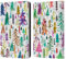 Head Case Designs Offizielle Ninola Bunte Kiefer Muster 4 Leder-Wallet-Hülle Kompatibel mit Apple iPad Air 2 (2014)