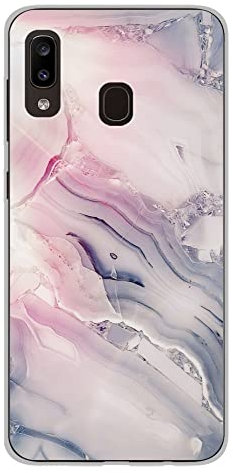 Coque en Silicone imprimée Compatible Samsung Galaxy A20e Zoom sur Pierre Claire