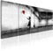 murando - Akustikbild Banksy 200x80 cm 5 tlg Bilder Akustikschaum Schallschutz Akustikpaneele Wandpaneele Schalldämmung Wandbild Schallabsorber Akustikplatten Street Art Urban Mural i-C-0113-b-m
