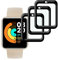 [3 Piezas] KELOLIN Protector Pantalla para Xiaomi Mi Watch Lite, 3D Curved, Cobertura total, Antiarañazos (Negro) Protector de pantalla suave HD compatible con Xiaomi Mi Watch Lite
