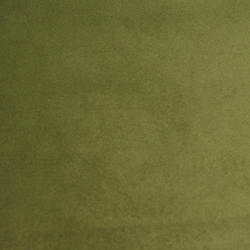 Lycce Samtstoff Samt Fresh Meterware oliv laufende Meter x 140cm