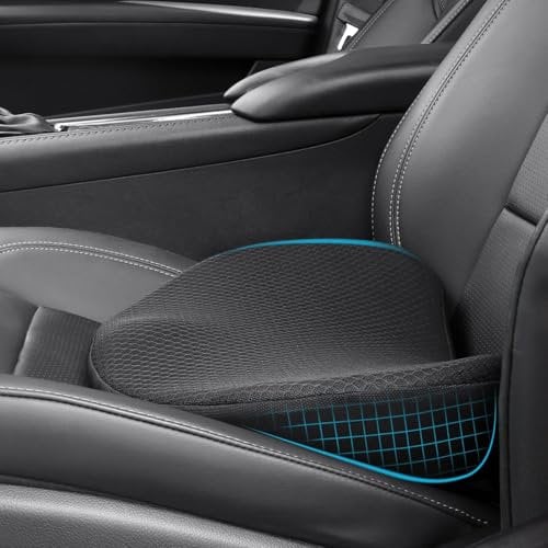 OLYDON Keilkissen Auto, Memory Foam Auto Sitzkissen, Verbesserung der Sitzhaltung, Komfort Autositzkissen beim Sitzen, für Erwachsene, geeignet für Auto und Bürostuhl (Schwarz)