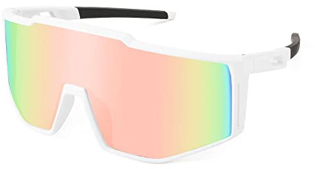 Karsaer Sport Sonnenbrille Schnelle Brille Rave Herren Damen Kinder Fahrradbrille für Radfahren Rennrad Laufen MTB Ski Kinder Sportbrille Surfen mit UV400-Schutz